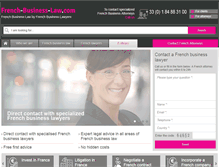 Tablet Screenshot of french-business-law.com